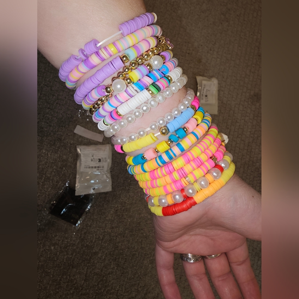 Summer  bracelets 4 sets new bright and colorful . New